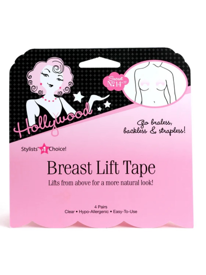 Hollywood Breast Lift Tape  Clear 4 Pairs